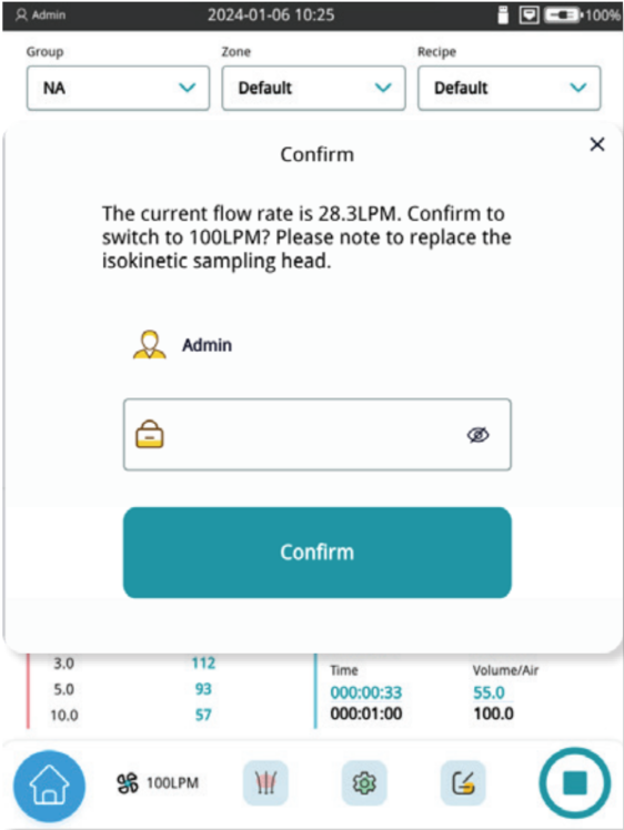 Flow Rate Switching